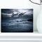 Designart - Sochi Sea Storm in Blue - Modern Landscape Wall Art Canvas